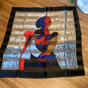 Picasso Women’s Scarf From Madrid, Spain New Without Tags